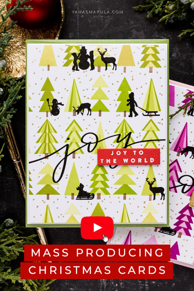 Simon Says Stamp | Mass Produce Christmas Cards with Printmaking Pines. Video