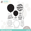 CZ Design Clear Stamps Balloon Greetings