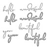 Spellbinders Wonderful Script Sentiments Dies