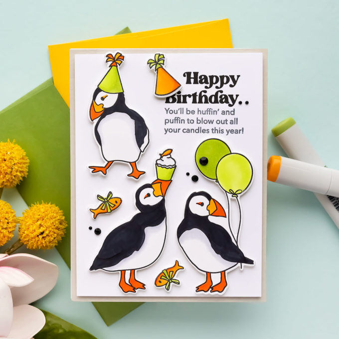 Simon Says Stamp | Party Like a Puffin Birthday Cards. Video