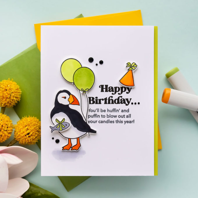 Simon Says Stamp | Party Like a Puffin Birthday Cards. Video