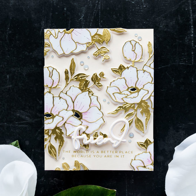 Spellbinders Anemone Blooms Collection by Yana Smakula | Anemones Etched Dies S4-1246