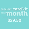 Spellbinders Quick & Easy Card Kit of the Month Membership