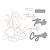 Spellbinders Seahorse Floral Glimmer Hot Foil Plate & Die Set