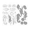 Spellbinders Seahorse Garden Stamp & Die Set