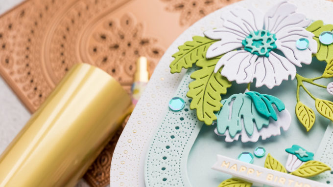 Spellbinders | Oval Shaped Cards using Stylish Ovals collection. Video tutorial by Yana Smakula