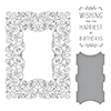 Spellbinders Swirl Birthday Frame Press Plate & Die Set