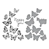 Spellbinders Butterfly Swirl Press Plate & Die Set