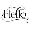 Spellbinders Hello Press Plate