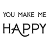 Spellbinders You Make Me Happy Press Plate