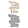 Spellbinders Glimmering All About You Hot Foil Plate & Die Set
