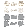 Spellbinders It’s My Party Glimmer Sentiments Hot Foil Plate & Die Set