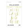 Spellbinders Little Card Big Hello Glimmer Hot Foil Plate