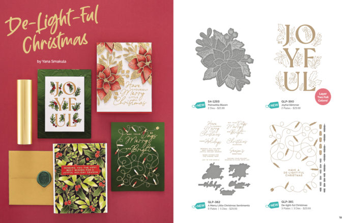 Yana's De-Light-Ful Christmas - My New Holiday Collection with Spellbinders