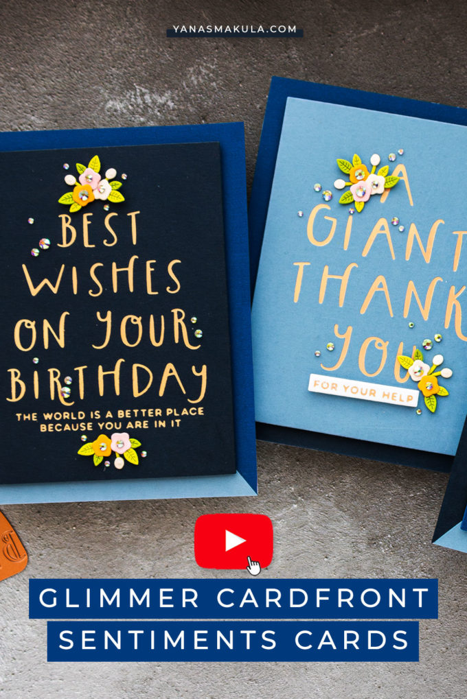 Spellbinders | 4 Tips for Dressing Up Glimmer Card Front Sentiments. Video