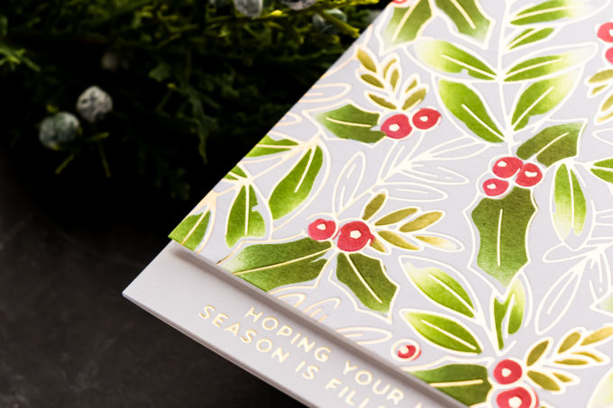 Spellbinders | Glimmer Holly Background & Stencil How-To. Video