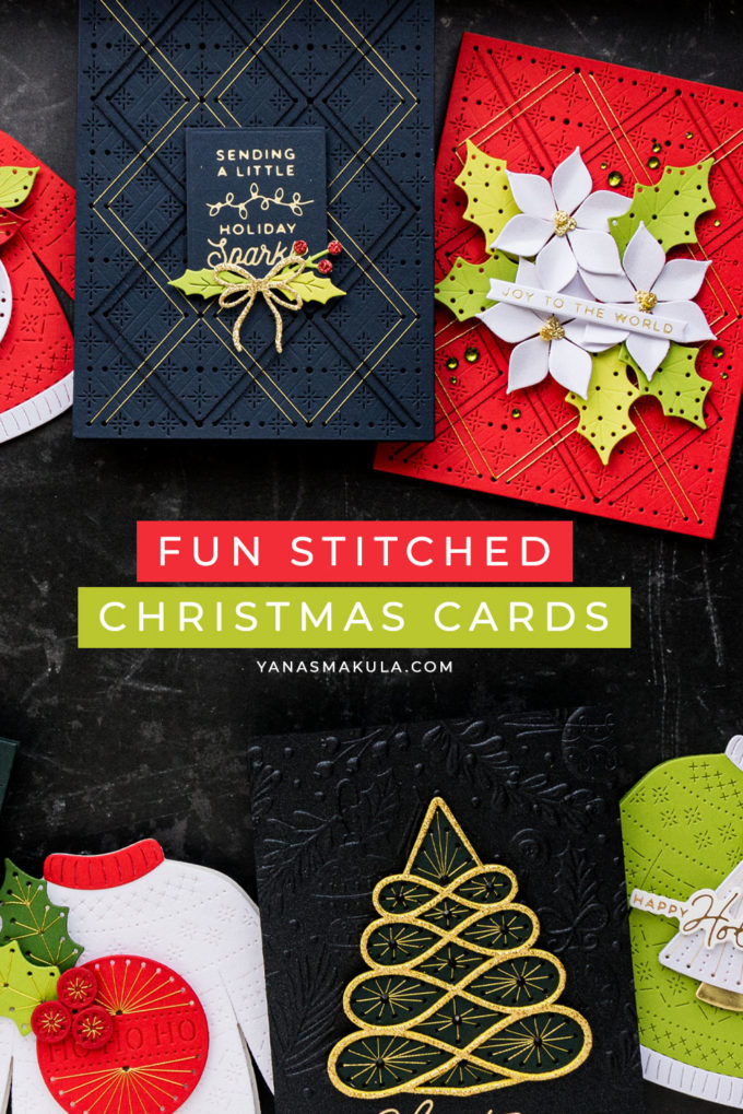Stitched For Christmas - Stitching Card Ideas with Spellbinders. Video