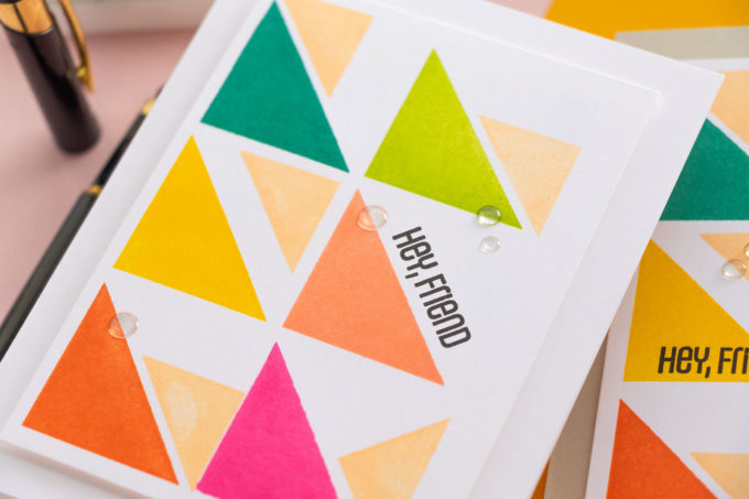 Simon Says Stamp | Triangle Stamped Backgrounds. Video