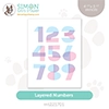Simon Says Stamp Stencils Layered Numbers
