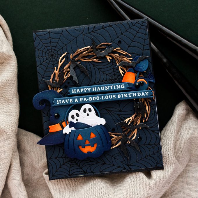 Spellbinders | Halloween & Christmas Wreath Cards with Beautiful Wreaths. Video