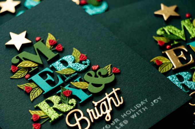 Spellbinders Merry & Bright Collection Christmas Cards. Video