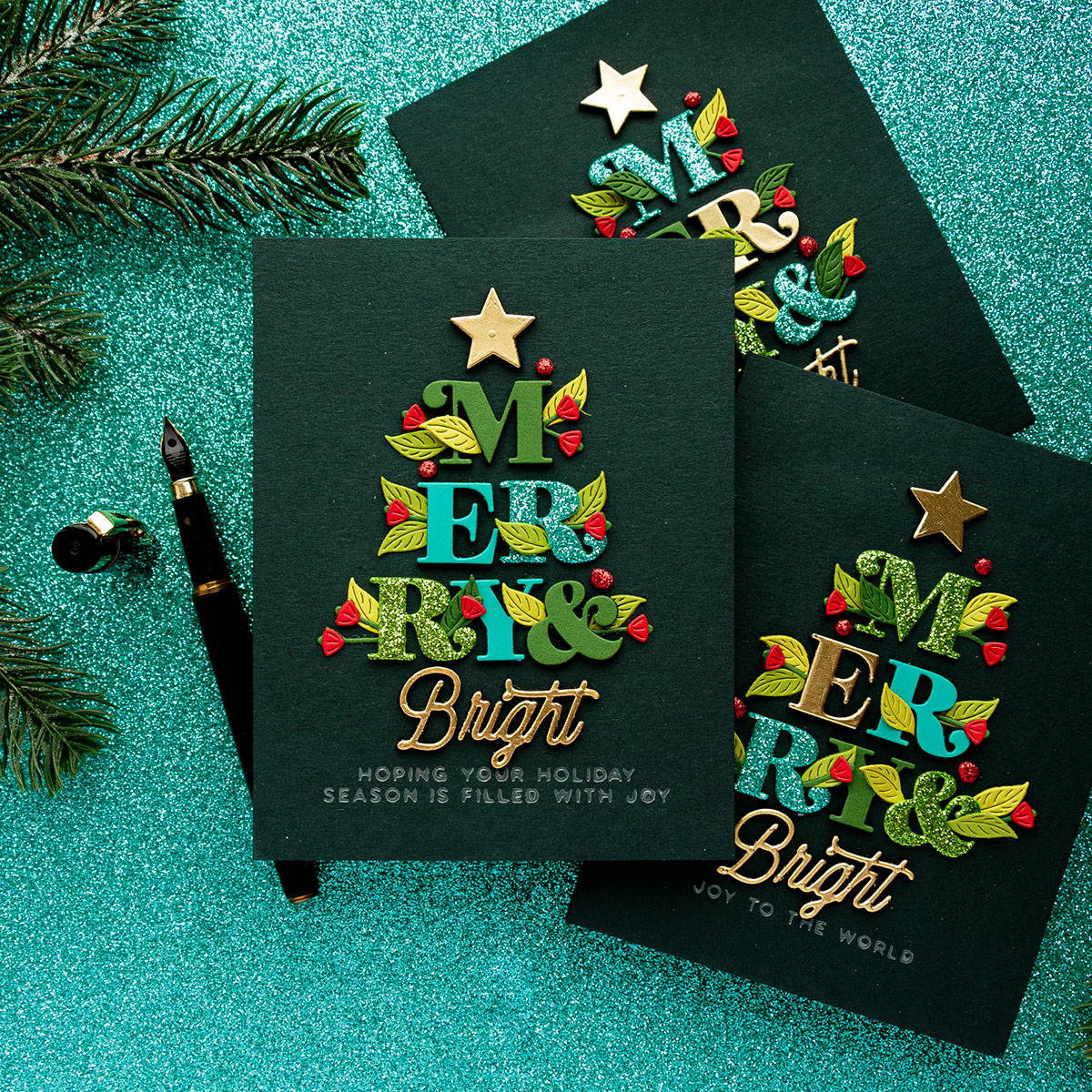 Spellbinders - Mix & Match Holiday Greetings Die set