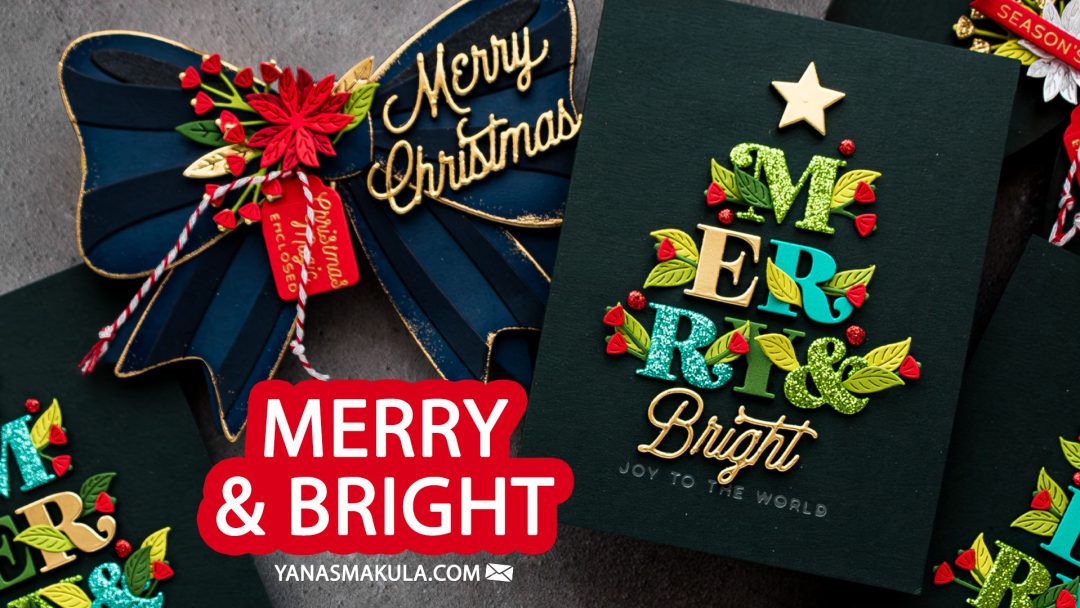 Spellbinders Merry & Bright Collection Christmas Cards. Video