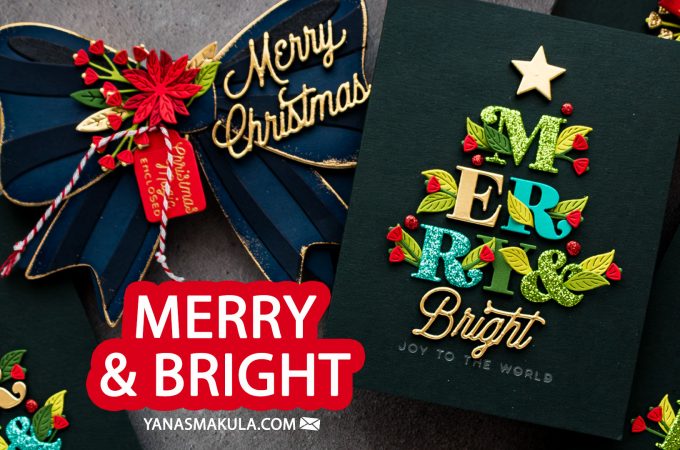 Spellbinders Merry & Bright Collection Christmas Cards. Video