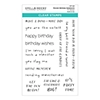 Spellbinders Monster Birthday Sentiments Clear Stamp Set