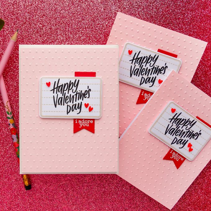 Simon Says Stamp | Notebook-Inspired Valentine's Day Cards. Video