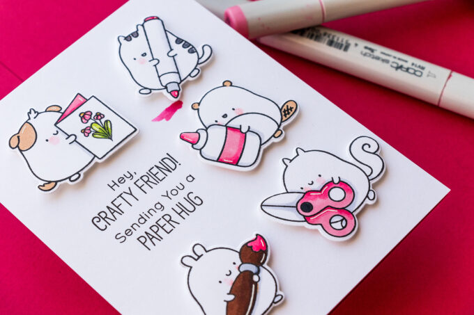 MFT Stamps | Paper Hug with Crafty Friends. Video