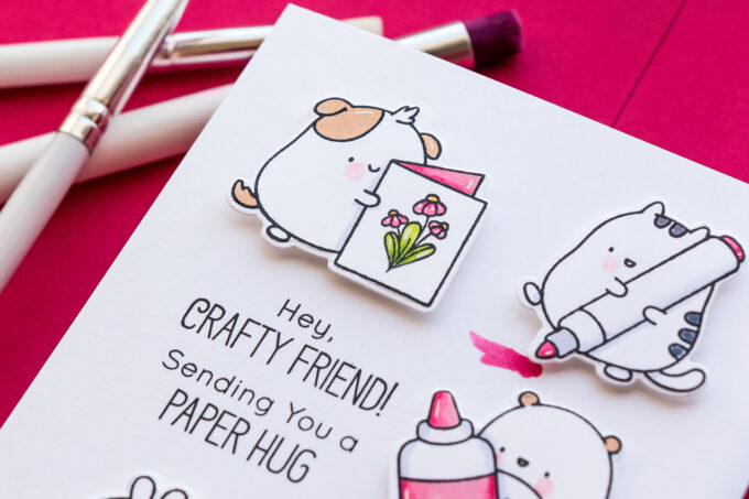 MFT Stamps | Paper Hug with Crafty Friends. Video