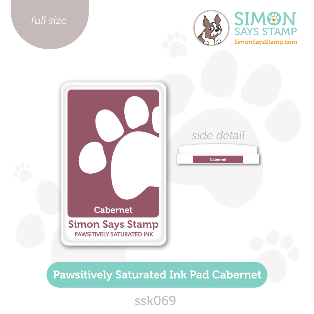 Simon Says Stamp Pawsitively Saturated Ink Pad Cabernet