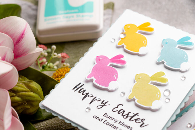 Easter Card by Yana Smakula. Simon Says Stamp Bunny Kisses Stamp Set