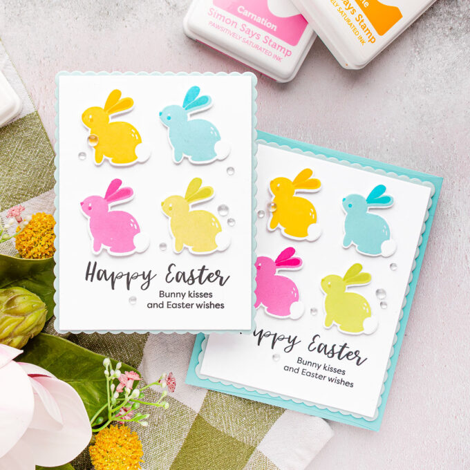 Easter Card by Yana Smakula. Simon Says Stamp Bunny Kisses Stamp Set