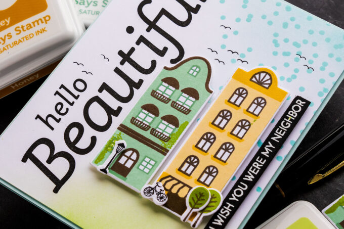 Simon Says Stamp | European Street Buildings - Wish You Were My Neighbor Card. Video