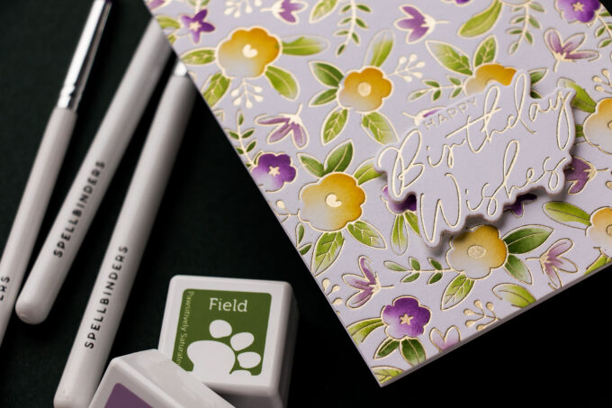 Spellbinders | How to Use Floral Celebration Press Plate and Stencil Bundle. Video