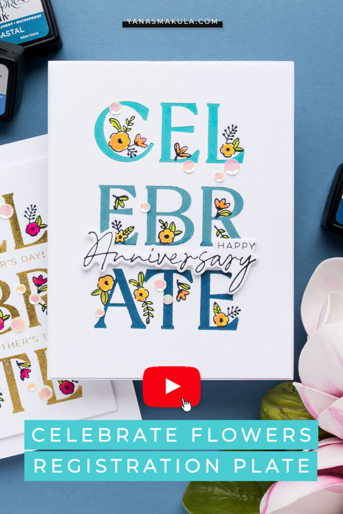 Spellbinders | How to Use Celebrate Flowers Registration Press Plate. Video