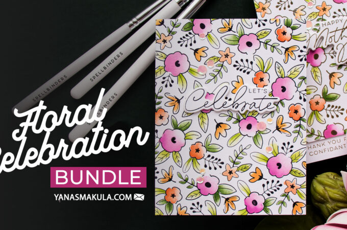 Spellbinders | How to Use Floral Celebration Press Plate and Stencil Bundle. Video