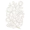 Spellbinders Glimmering Peonies Glimmer Plate