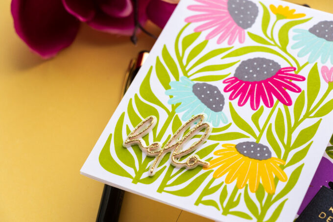 Spellbinders | Ink Blended Cards with Flower Market. Video