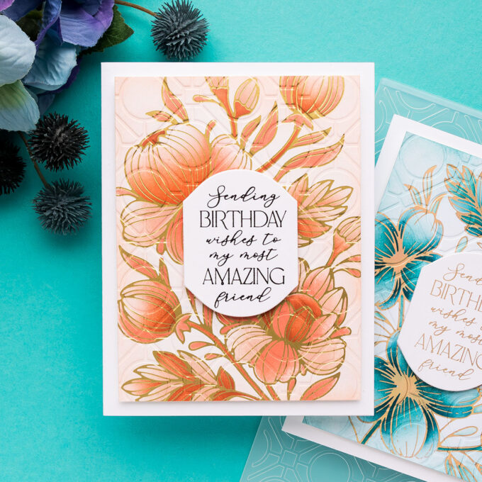 Spellbinders | Interior Design Inspired Card - Glimmering Flowers Collection. Video