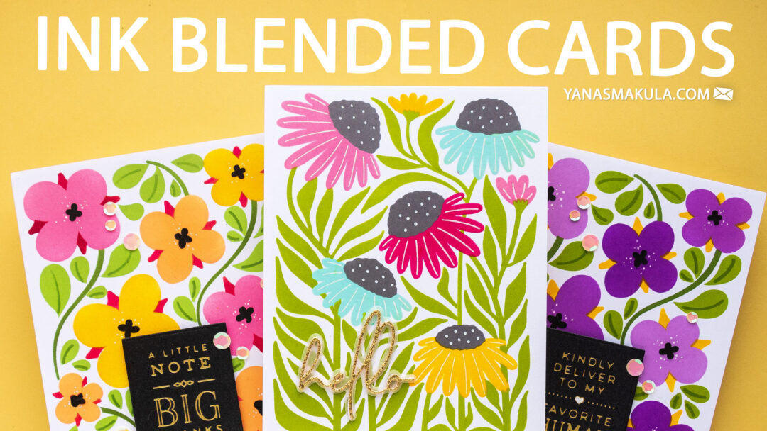 Spellbinders | Ink Blended Cards with Flower Market. Video