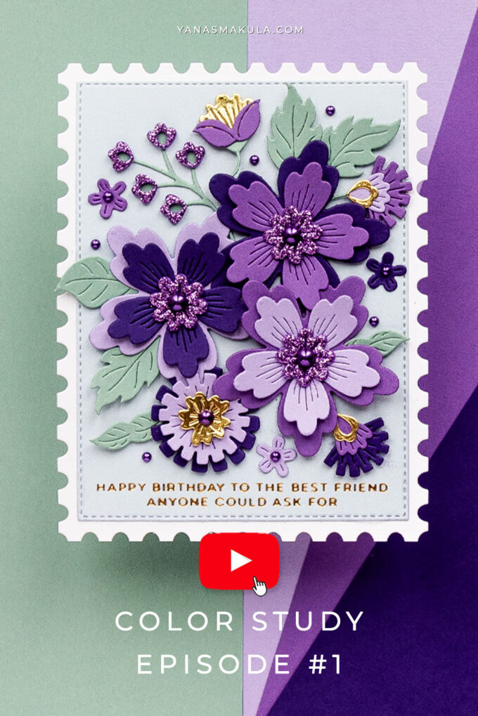 Color Study Series. Episode #1 | Muted Green & Purple