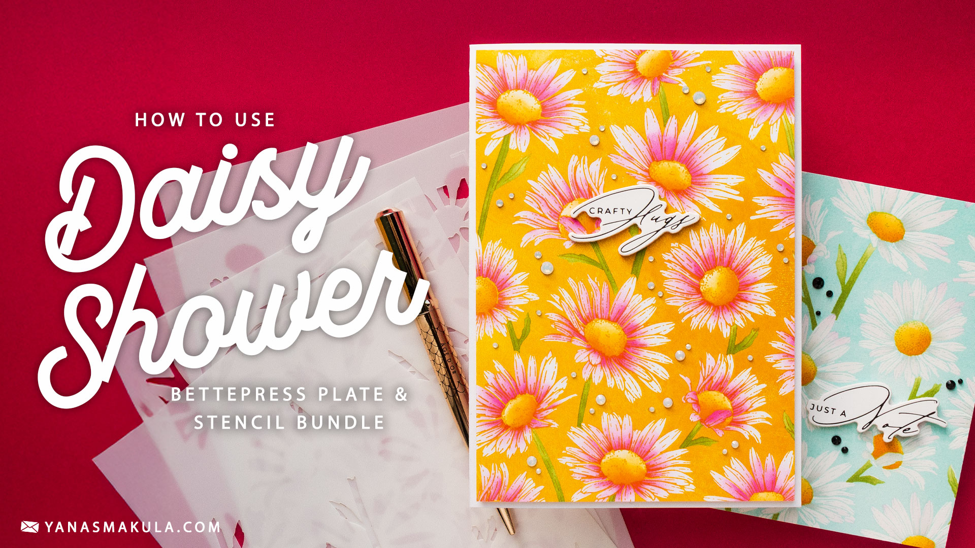 How To Use the Spellbinders Daisy Shower BetterPress Plate
