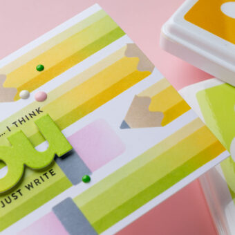 Simon Says Stamp | Pawsitively Saturated Ink Blog Hop - Ink Blended Pencils