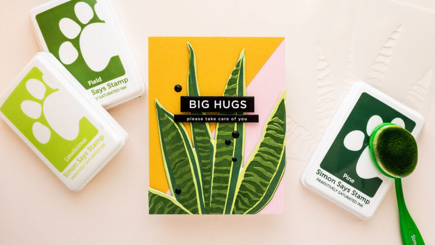 Simon Says Stamp | Ink Blended Snake Plant. Blog Hop + Giveaway + Sale!