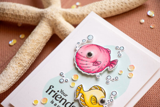 Simon Says Stamp | Undersea Friends Card. Blog Hop + Giveaway