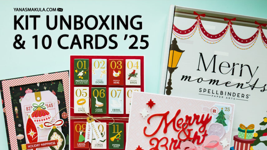 Unboxing Spellbinders Merry Moments Christmas Card Kit + 10 Cards | Video