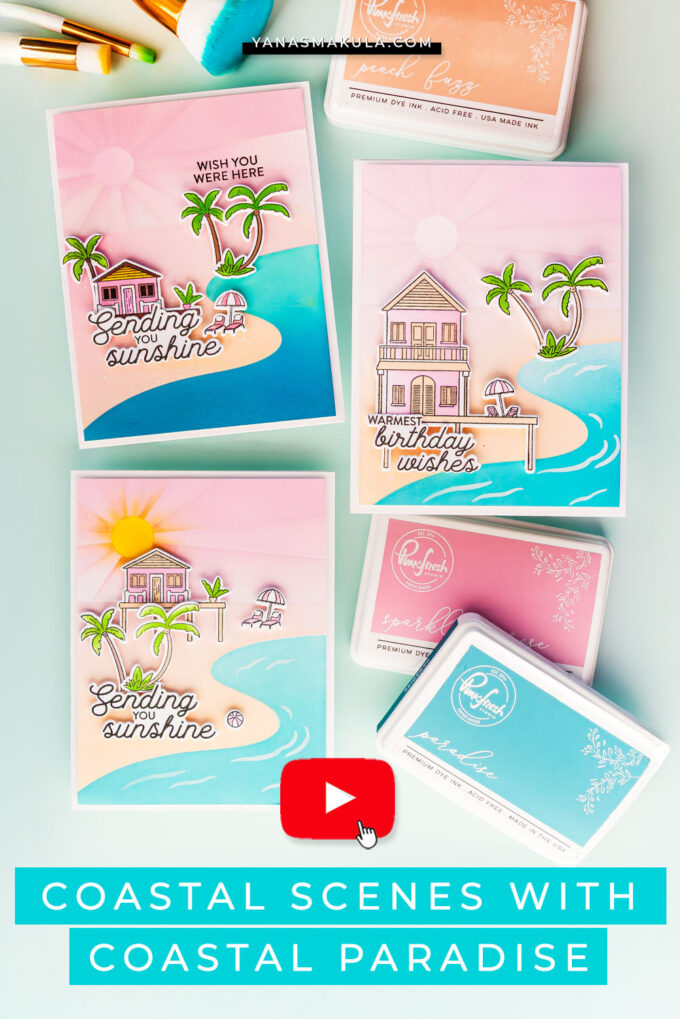 PinkFresh Studio | Dreamy Coastal Scenes with the New Coastal Paradise Suite. Video